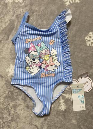 Стильний крутий дитячий купальник у смужку disney primark