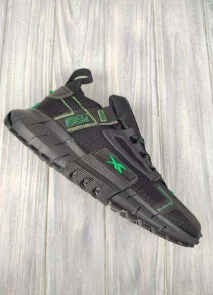 Кроссовки мужские reebok zig kinetica edge black (рыбок зиг)8 фото