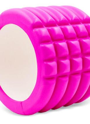 Ролер для йоги та пілатесу (мфр рол) grid roller mini zelart fi-5716 10 см кольору в асортименті1 фото