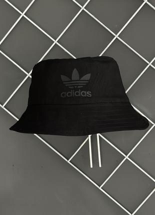 Панама черная adidas черный лого