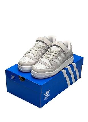 Жіночі кросівки adidas originals forum 84 low grey white#адидас