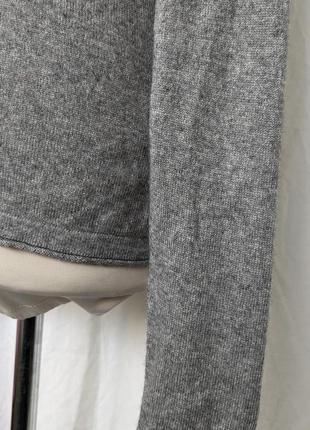 Серый пуловер кашемир/ шелк 5