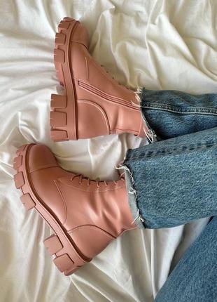 Черевики - boyfriend boots pink5 фото