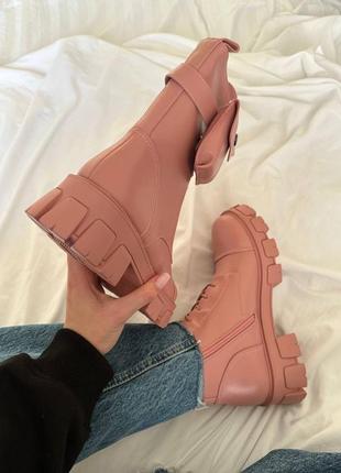 Черевики - boyfriend boots pink10 фото