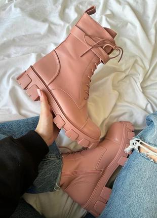 Черевики - boyfriend boots pink6 фото