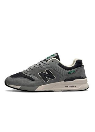 Мужские кроссовки new balance 997h gray beige green (баланте)