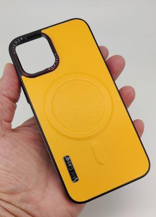 Чехол на iphone 12 с magsafe (желтый) арт. 04136