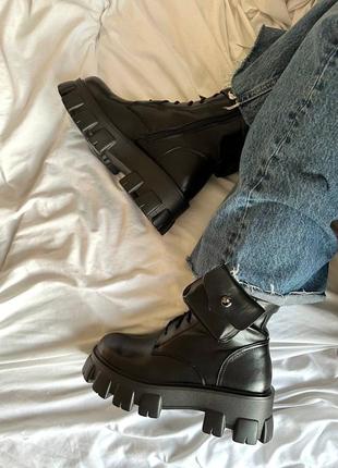 Черевики - boyfriend boots black10 фото