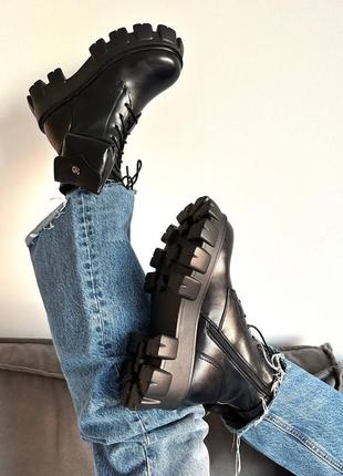 Черевики - boyfriend boots black8 фото