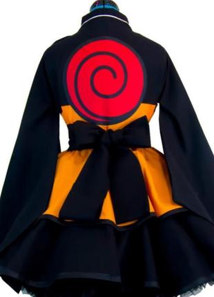 Наруто костюм топ кимоно рукава косплей uzumaki kimono обумкие костюм4 фото