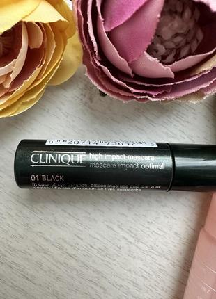 Набор clinique high impact mascara універсальна туш для вій 3,5 ml + лосьон зволожуючий 7 ml2 фото