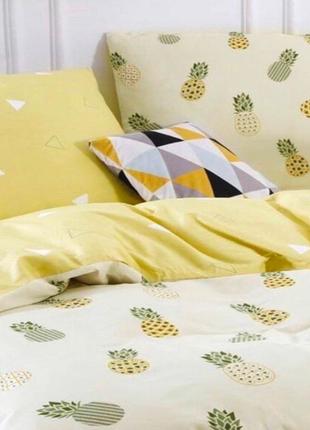 Комплект постільної білизни ананаси