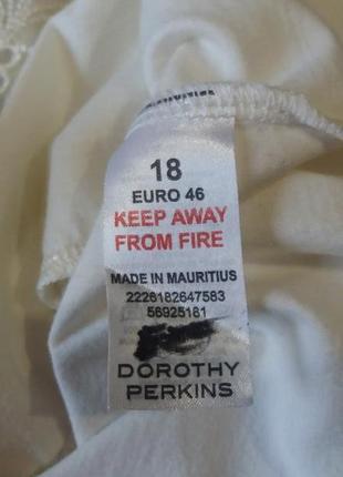 Бавовняна блуза з мереживом "dorothy perkins" 50-52 р о. маврикій8 фото