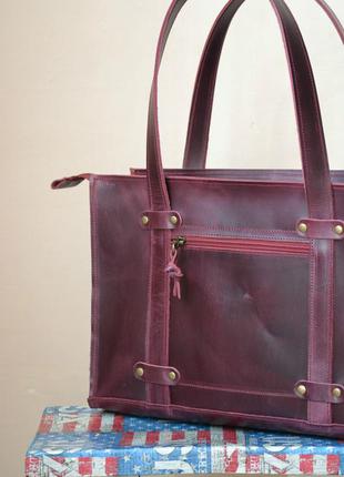 Женская сумка из натуральной кожи3 фото