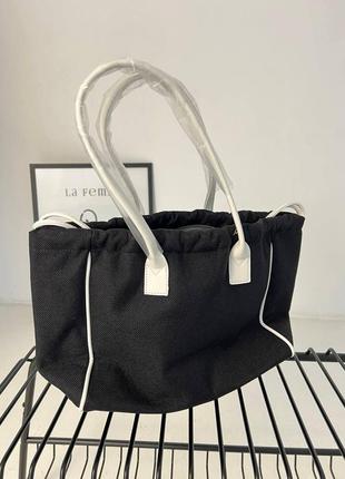 Женская сумка текстильная celine молодежная, брендовая сумка шопер через плечо5 фото