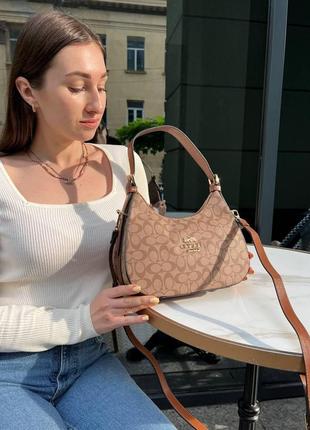 Жіноча сумка з еко-шкіри coach коач молодіжна, брендова сумка-клатч маленька через плече6 фото