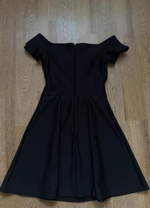 Чёрное нарядное классическое платье6 фото