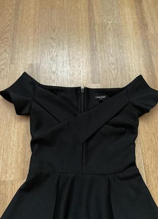Чёрное нарядное классическое платье7 фото