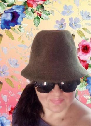 Шляпа ангора с нейлоном