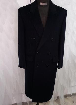 Пальто, синє, шерсть, old money, 50