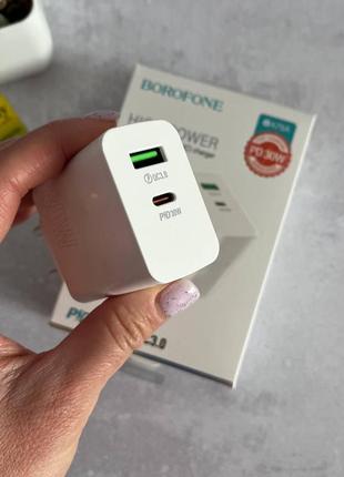 Адаптер 30w для samsung на 2 виходи / блок borofone 30w на 2 розєми