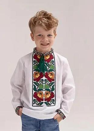 Рубашка вышиванка детская для мальчика "сава"