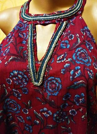 65.отменная блузка с декором чрезвычайно популярного бренда из сша hollister2 фото
