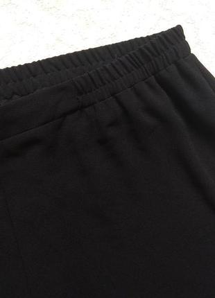 Брендовые черные прямые штаны брюки палаццо трубы с высокой талией mona, 16 размер.2 фото