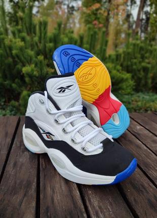 Кросівки reebok question mid white2 фото