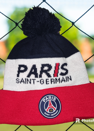 Футбольная, зимняя шапка fc paris saint germain