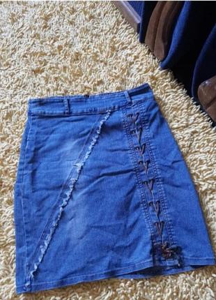 Юбка джинсовая юбка джинсовая4 фото
