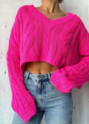 Джемпер свитер яркие цвета1 фото