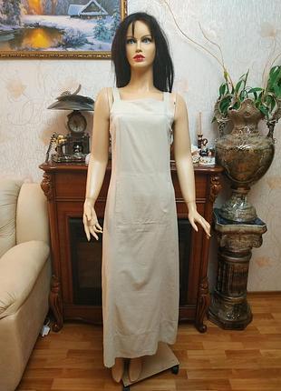 Лляне плаття сарафан лляна сукня gina umberto