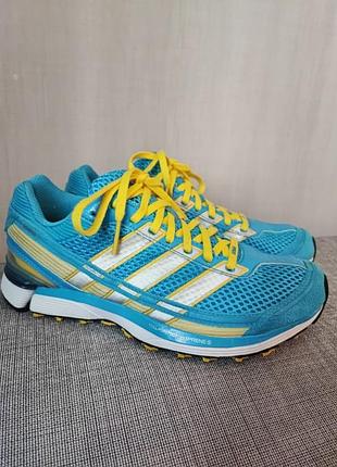 Женские кроссовки adidas желто-голубые/39-40 разми