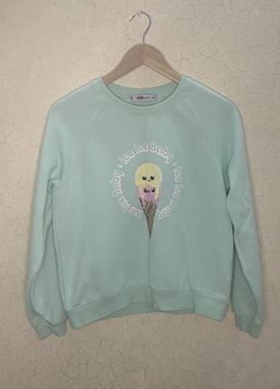 Свитшот с мороженным размер м