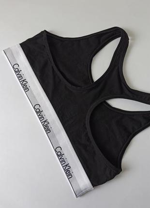 Хлопковый бюстгальтер без косточек calvin klein modern6 фото