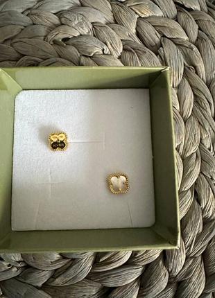 Серьги мини van cleef premium 1:12 фото