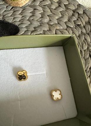 Серьги мини van cleef premium 1:13 фото
