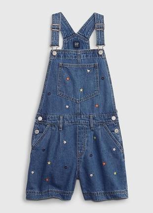 Детские джинсовые шорты с вышивкой gap 0863, 0864