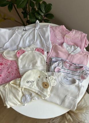 Одежда для малыша на девочку человечек бодик ромпер для новорожденных пакет одежды бодики слипы человечки1 фото