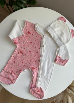 Одежда для малыша на девочку человечек бодик ромпер для новорожденных пакет одежды бодики слипы человечки3 фото