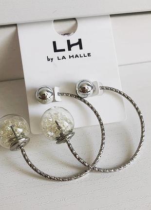 Сережки кільцями кулі