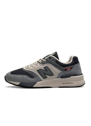 Мужские кроссовки new balance 997h gray beige green (баланте)