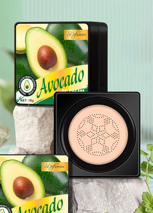 Кушон для обличча з екстрактом авокадо difuman avocado cushon cream, 15 грам, 01- натуральний беж