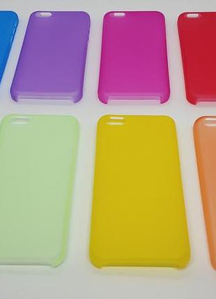 Чохол айфон 5ц ультратонкий напівпрозорий матовий