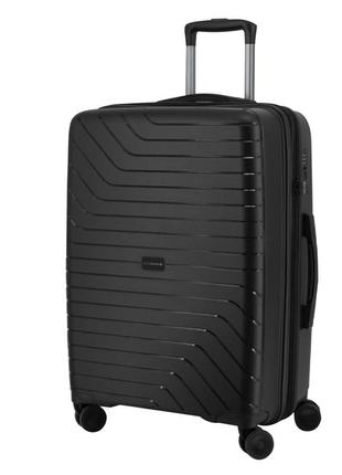 Чемодан дорожный 78 л swissbrand eden (m) black (swb_lhede001m)