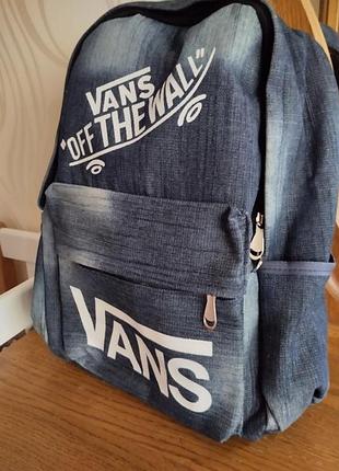 Джинсовый рюкзак vans