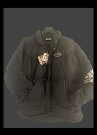 Пуховик adidas puffer пух перо  winter warm premium black