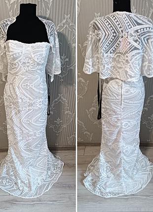 Весільне / випускне / святкове плаття / сукня бренду prettylittlething