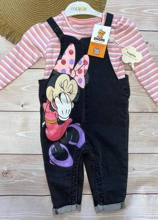 Джинсовый комбинезон с регланом для девочки 74 см disney